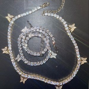 Gold Plated Dazzling Crystal Necklaces